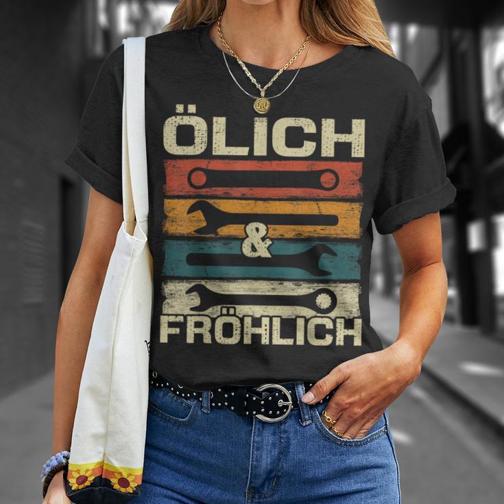 Kfz Mechaniker Ölich Aber Frohlich T-Shirt Geschenke für Sie