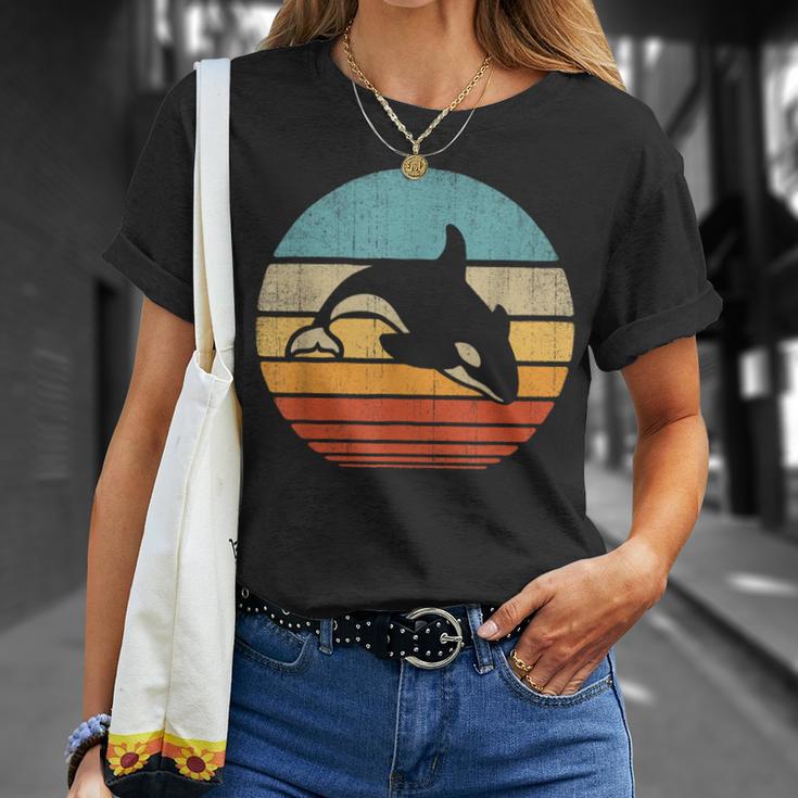 Killer Whale Retrointage 60S 70S Orca Lover T-Shirt Geschenke für Sie