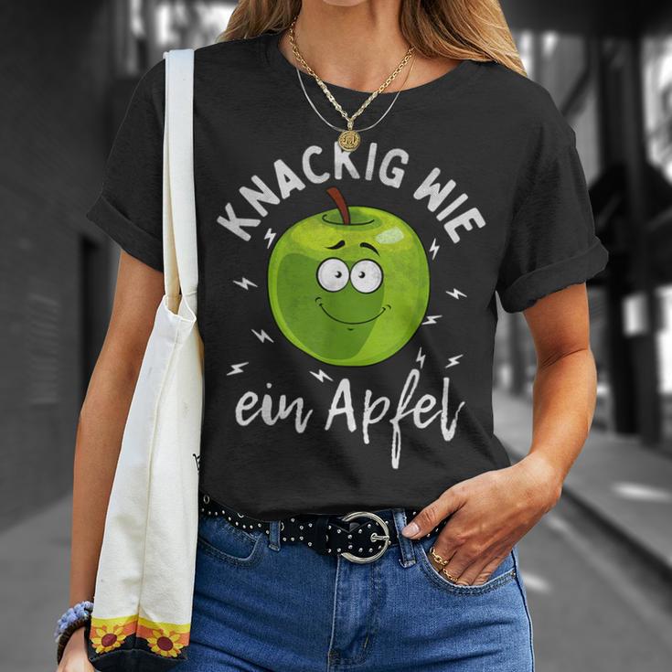 Knackig Wie Ein Apple Nutritionitamin Fruit Apple Saying T-Shirt Geschenke für Sie