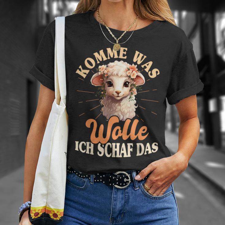 Komme Was Wolle Ich Schaf Das Sheep Farmers T-Shirt Geschenke für Sie