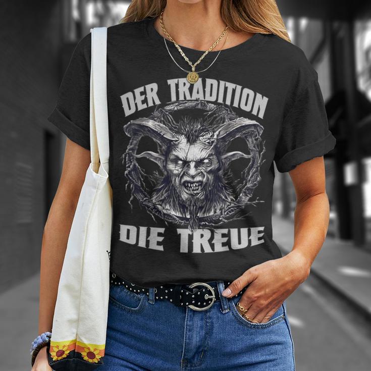 KrampusEvil Nikolaus Perchtenlaus Krampus Mask Perchten T-Shirt Geschenke für Sie