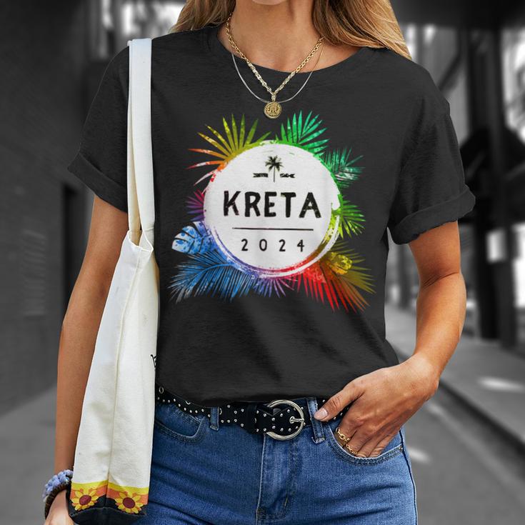 Kreta 2024 Colourful Travel Quote T-Shirt Geschenke für Sie