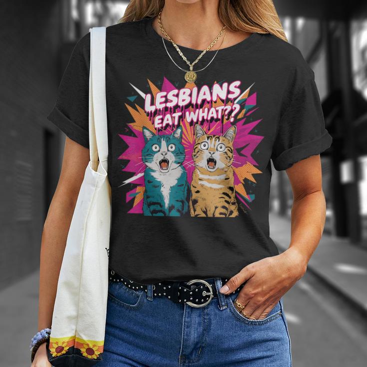 Lesbians Eat What T-Shirt Geschenke für Sie