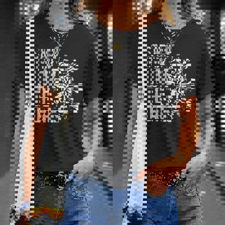 Levántate Si Te Gustan Los Dardos Diana Dart Sport Camiseta unisex Regalos para ella
