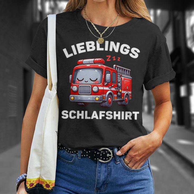 Lieblings Schlaf Pyjamas Children's Fire Brigade T-Shirt Geschenke für Sie