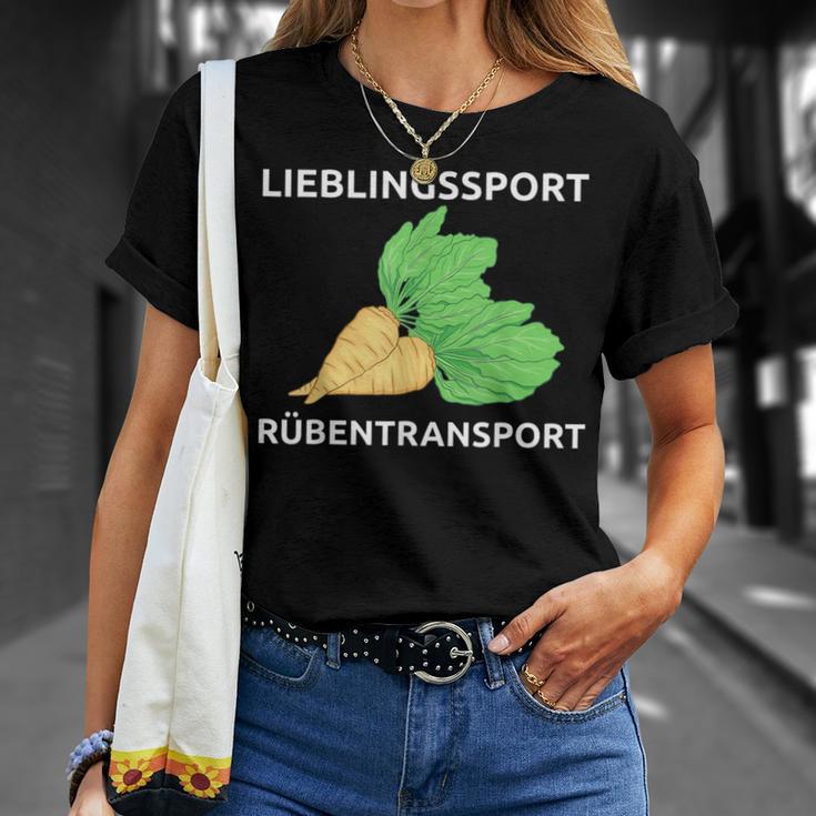 Lieblingssport Rübransport T-Shirt Geschenke für Sie