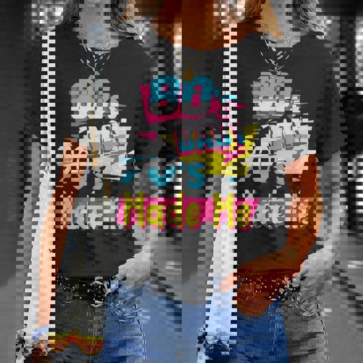 Los Años 80'S Baby 90'S Made Me Retro Nostalgia De Los 80 Camiseta unisex Regalos para ella