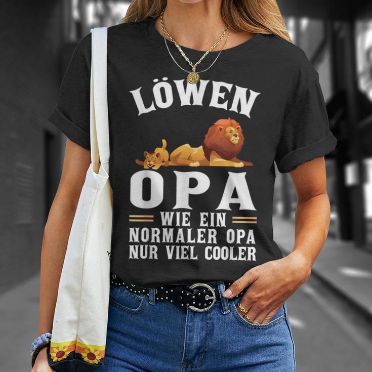 Löwen Opa Wie Ein Normaler Opa Wie Ein Normaler T-Shirt Geschenke für Sie