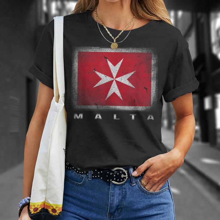 Maltese Cross Flag Malta T-Shirt Geschenke für Sie