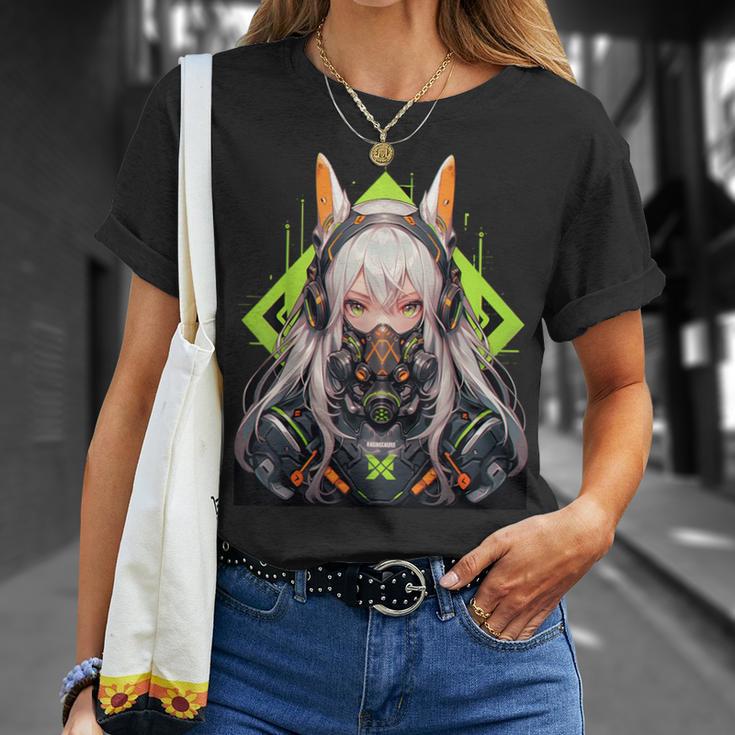 Manga Aesthetic Easter Bunny Ears Cyberpunk Harajuku T-Shirt Geschenke für Sie