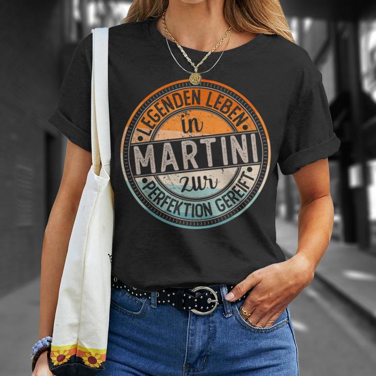 Martini Retro Colours Legends Life In Martini T-Shirt Geschenke für Sie