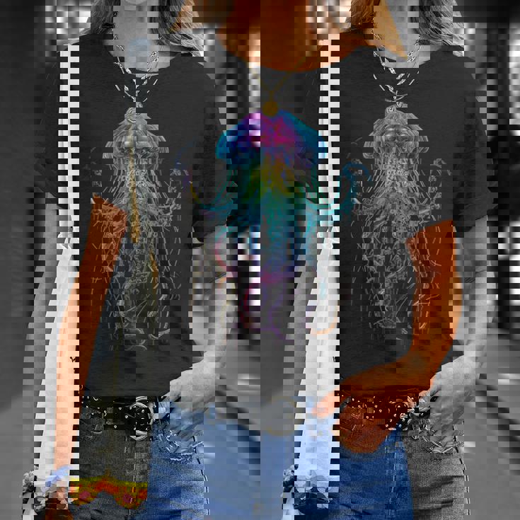 Meduse Colorate Con Meduse Artistiche E Fantasia Maglietta Regalos para ella