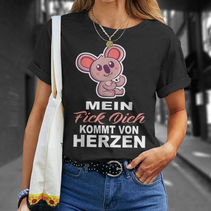 Mein Fick Dich Kommton Herzen Fick Dich T-Shirt Geschenke für Sie