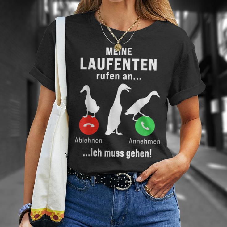 Meine Laufente Rufen An Laufentenstall Duck Breeding T-Shirt Geschenke für Sie