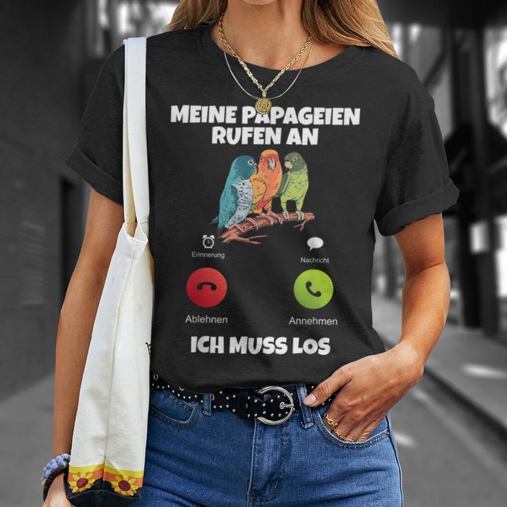 Meine Parageien Rufen An Ich Muss Los Paragei T-Shirt Geschenke für Sie