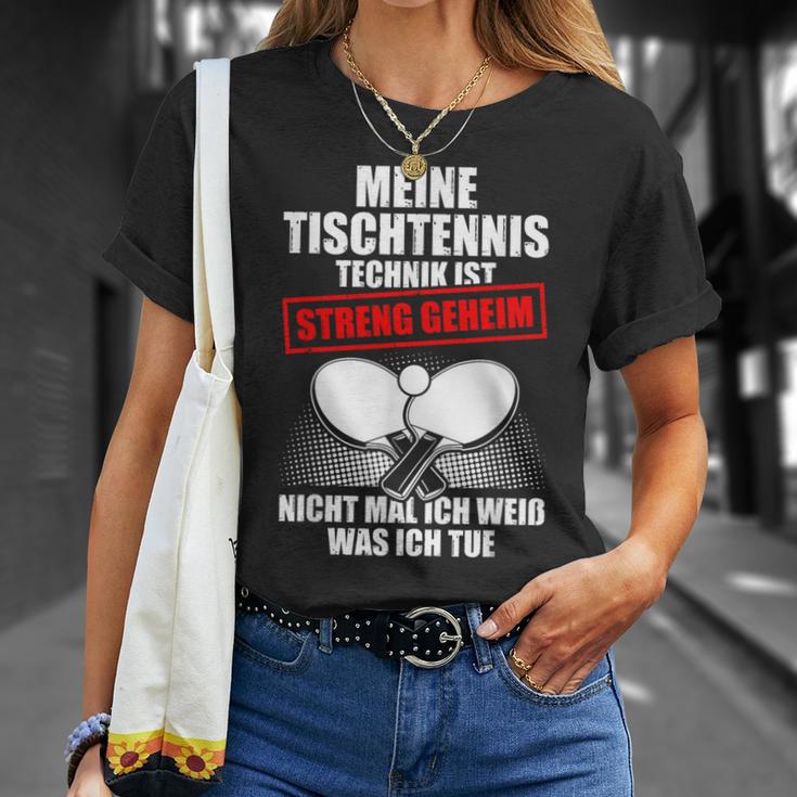 Meine Tischtennis Technik T-Shirt Geschenke für Sie