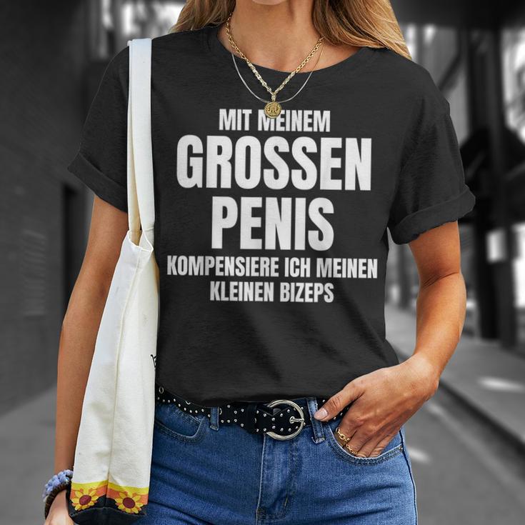 With Meiner Große Kompensiere Ich Sex Slogan T-Shirt Geschenke für Sie