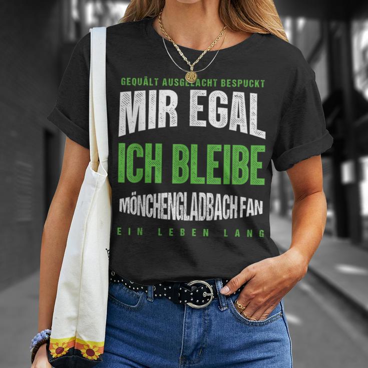 Mir Egal Ich Bleibe Mönchengladbach Fan Football Fan T-Shirt Geschenke für Sie