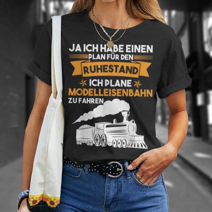 Modellbahn Plan Für Den Ruhestand Model Railway T-Shirt Geschenke für Sie