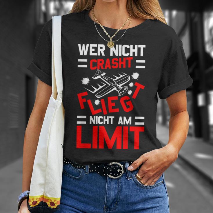 Modellflug Sprüche Lustig Modellbauer Model Flyer Aviator T-Shirt Geschenke für Sie