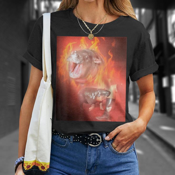 Moo Deng Bite T-Shirt Geschenke für Sie