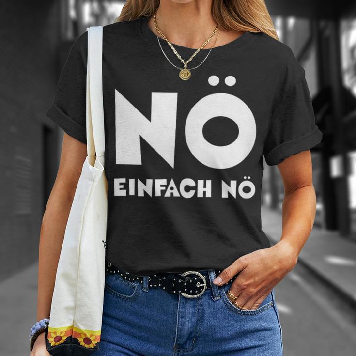 Nö Einfach Nö Slogan Nager Office Fun & School T-Shirt Geschenke für Sie