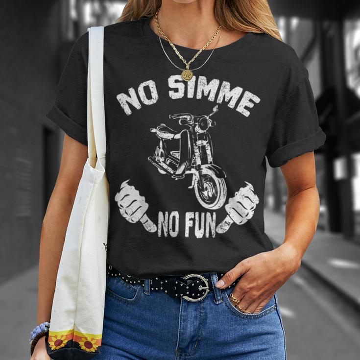 No Simme No Fun Simson Sr50 T-Shirt Geschenke für Sie