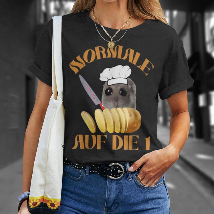 Normale Potatolen Auf Die 1 Sad Hamster Chef T-Shirt Geschenke für Sie