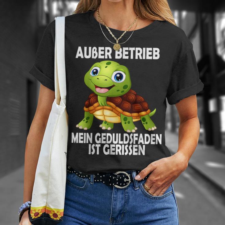 Ohne Betrieb Schildkrötle T-Shirt Geschenke für Sie