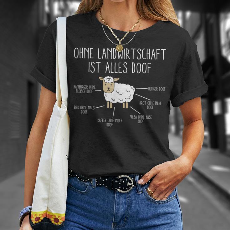 Ohne Landwirtschaft Ist Alles Doof Farmers Slogan T-Shirt Geschenke für Sie