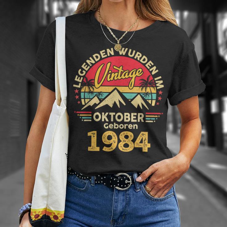 Oktober 1984 Männer Frauen 40 Geburtstag Limited Edition 40 T-Shirt Geschenke für Sie