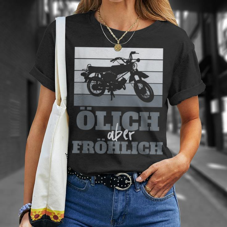 Ölich Aber Fröhlich Simson Ddr Moped Two-Strokeintage T-Shirt Geschenke für Sie