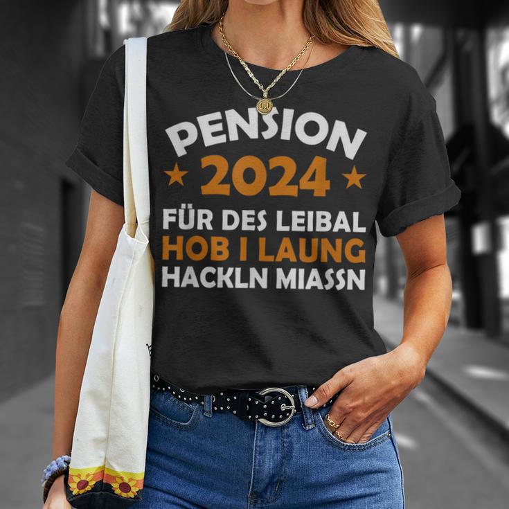 Pension 2024 Für Dieses Musste Ich Lang Arbeit T-Shirt Geschenke für Sie