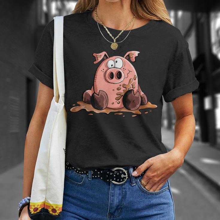 Pig In Mud I Pig I Pig Fun T-Shirt Geschenke für Sie