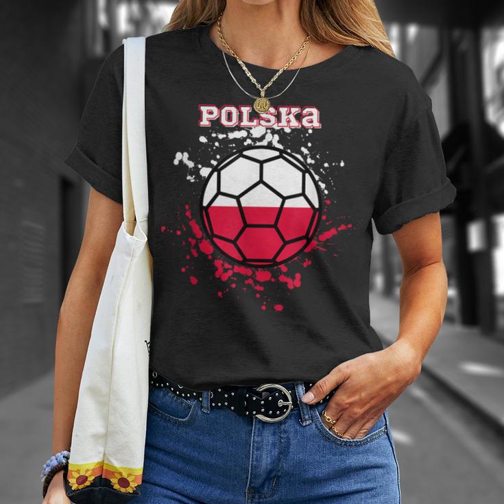 Polen Fußball Polska Fan-Trikot Mit Polnischer Flag T-Shirt Geschenke für Sie