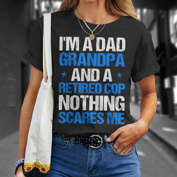 Policeman Papa Grandpa Und Ein Ploizist Im Ruhestand Polizei T-Shirt Geschenke für Sie