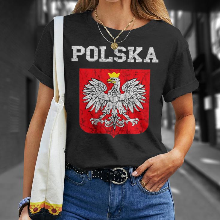 Polska Polish Flag Polish Pride Polska Polish Eagle S T-Shirt Geschenke für Sie