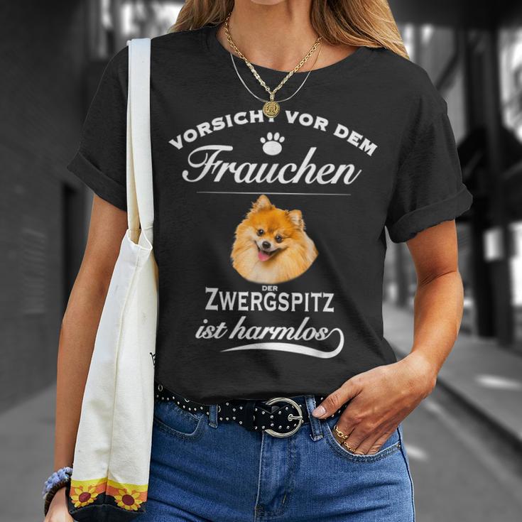 Pomeranian Orsicht Frauchen T-Shirt Geschenke für Sie