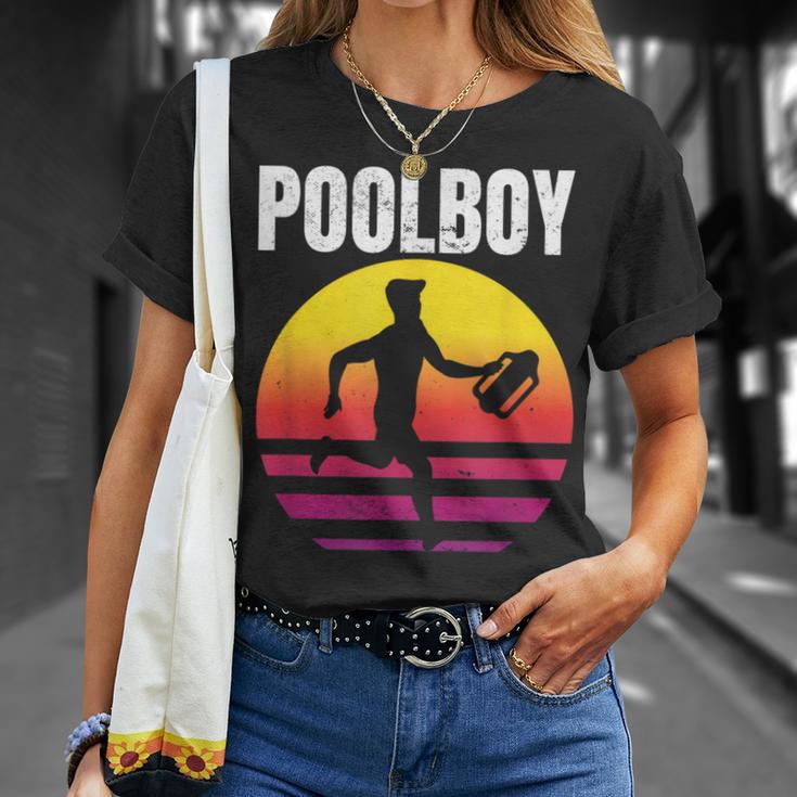 Poolboy Bademeister Lifeguard Swimming Pool Indoor Pool T-Shirt Geschenke für Sie