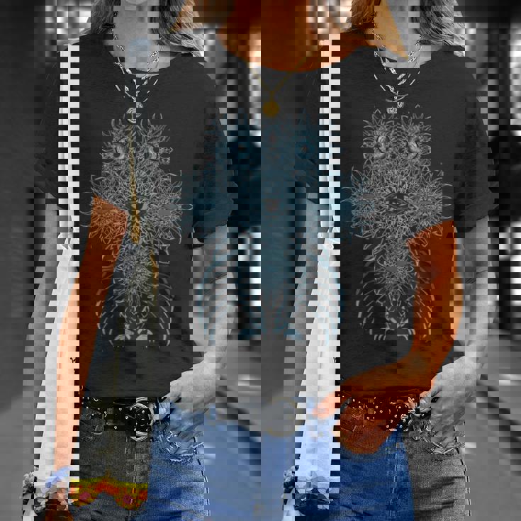 Psychedelic Goa Trance Darkpsy Psytrance Present Maglietta Regalos para ella