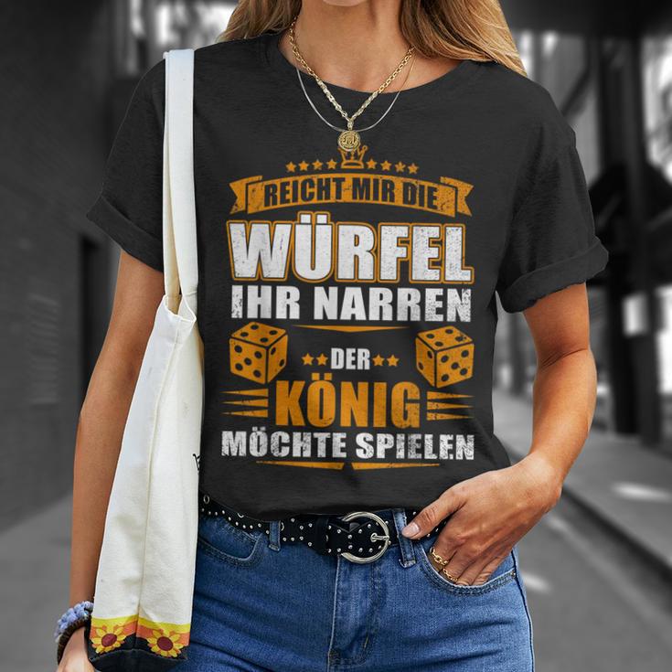 Reicht Mir Der Dice Der König Will Spielen T-Shirt Geschenke für Sie