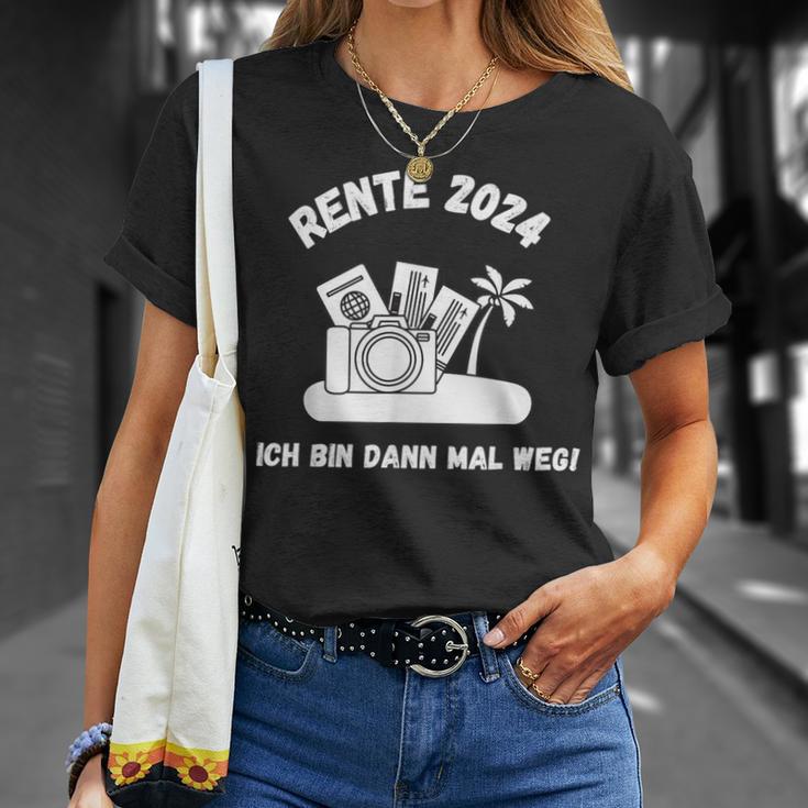 Rente 2024 Ich Bin Dann Mal Weg Pension Renter Retirement T-Shirt Geschenke für Sie