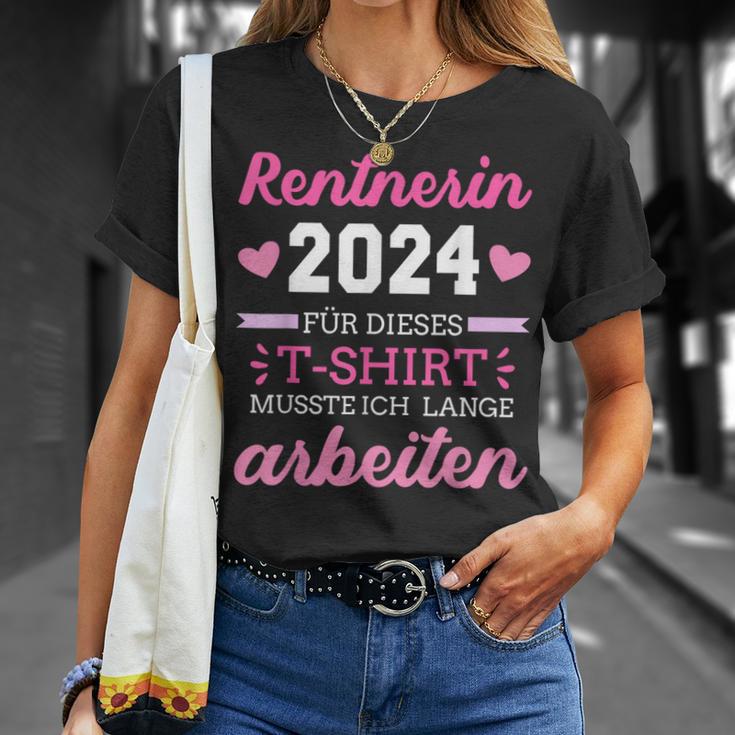 Rentnerin 2024 Dieses Musste Lange Arbeiten Rente Retirement T-Shirt Geschenke für Sie