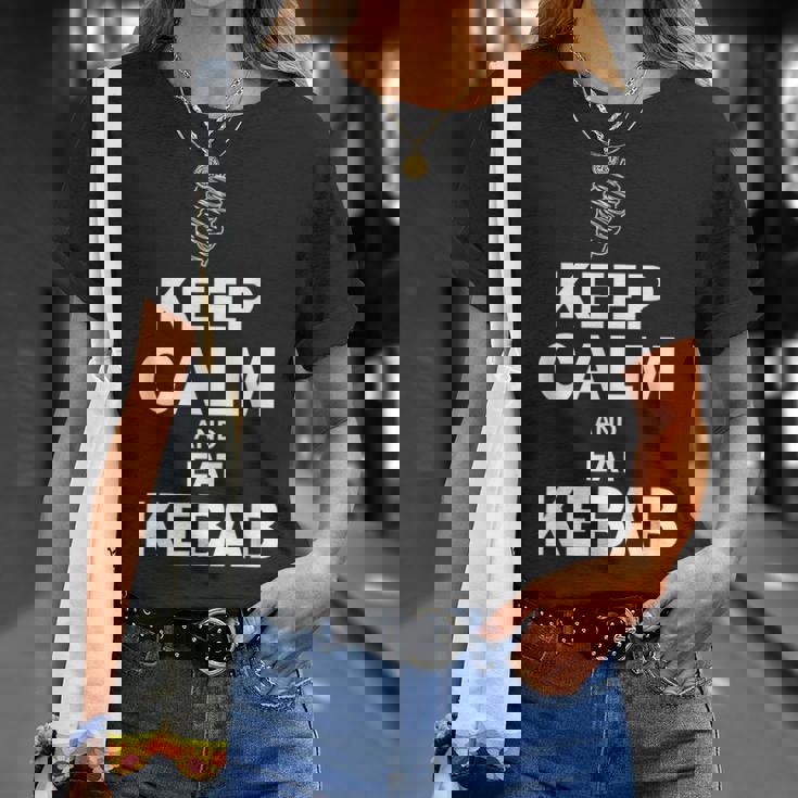 Reste Calme Et Mange Du Döner Kebab T-Shirt Cadeaux pour elle