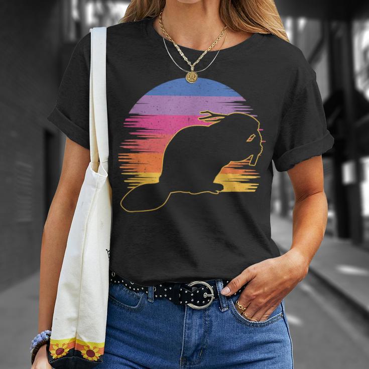 Retro Beaver Beaver Lovers Bobr Meme T-Shirt Geschenke für Sie