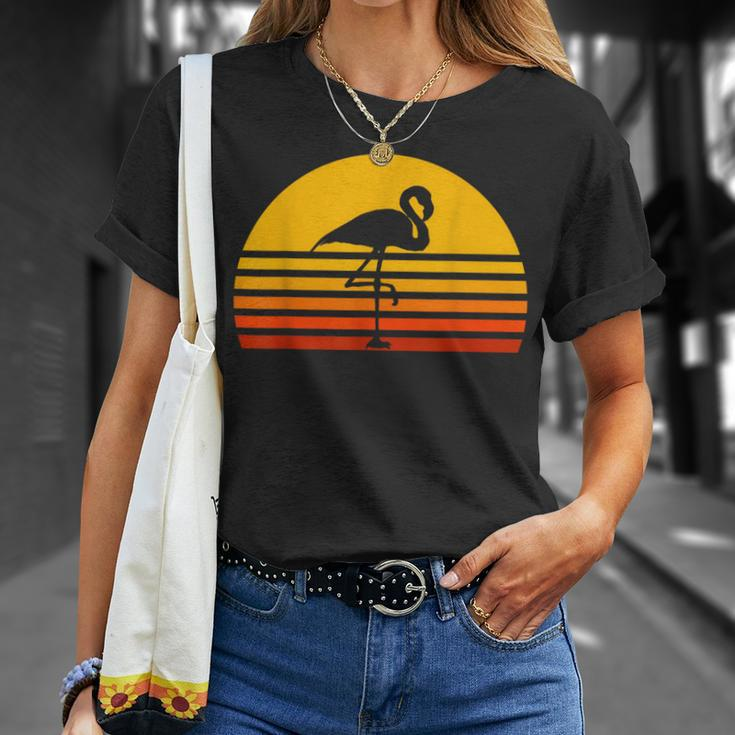 Retro Flamingointage Sunset Flamingo T-Shirt Geschenke für Sie