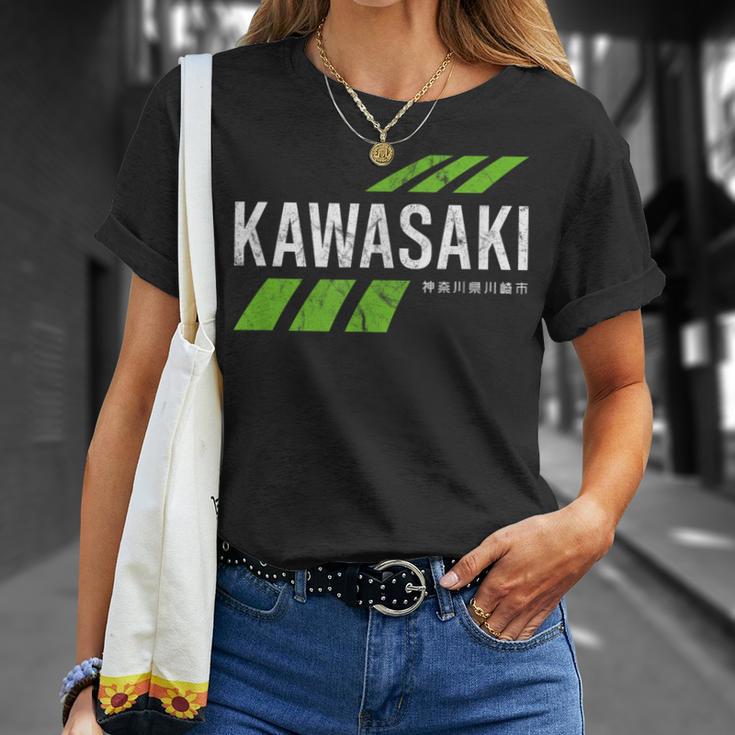 Retrointage Kawasaki Green City For Or Women T-Shirt Geschenke für Sie