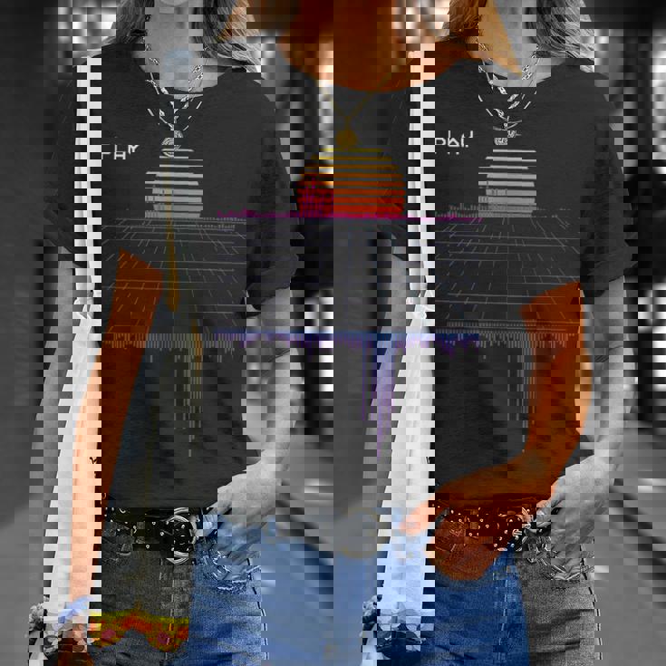 Retrowave Synthwave Lofi Hip-Hop Abbigliamento Hip-Hop Maglietta Regalos para ella
