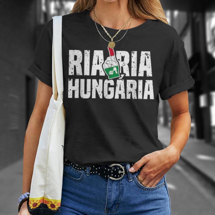 Ria Ria Hungária Magyar Hungary Fan Hungarian Flag T-Shirt Geschenke für Sie