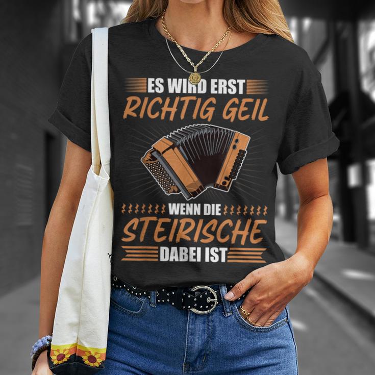 Richtig Geil Wenn Steirian Harmonika Dabei Ist Squeeze S T-Shirt Geschenke für Sie